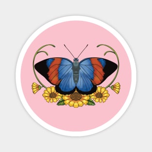 Agrias Butterfly Magnet